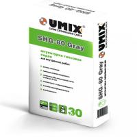 Серая гипсовая штукатурка UMIX SHG-80 Gray (машинного нанесения)