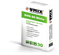 Белая гипсовая штукатурка UMIX SHG-80 White (машинного нанесения)