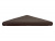 Колпак заборный малый  (33х33) коричневый